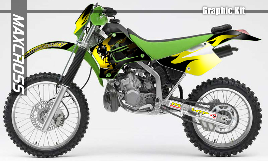KAWASAKI KDX220SR KDX200R 1995-2007' FIRE STYLE